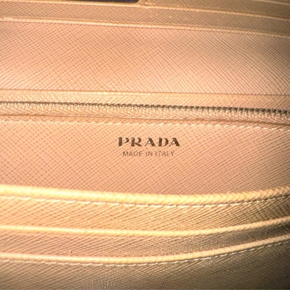 PRADA Saffiano Studded Borchi Contential Wallet - Picture 7 of 11